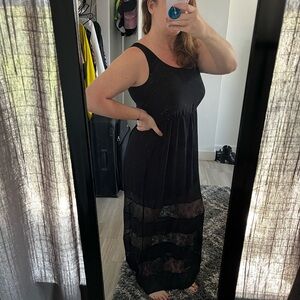 Black lace maxi dress from Doe & Rae - Women’s Size L